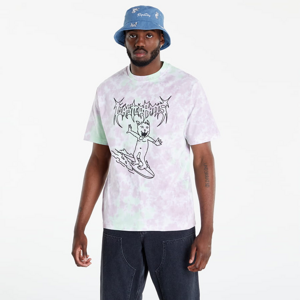 Pánske tričko Wasted Paris Toon Surf-Tie & Dye T-shirt fialové/zelené