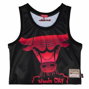 WMNS Mitchell & Ness Chicago Bulls Women's Big Face 4.0 Crop Tank black - S